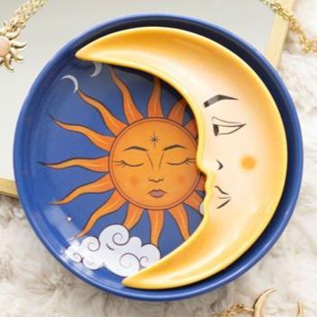 Sun and Moon Celestial Stacking Trinket Dish