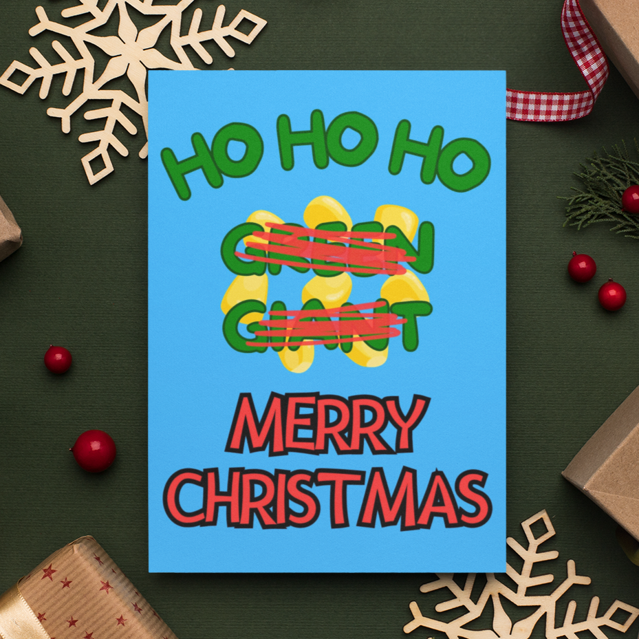 Funny Ho Ho Ho Merry Christmas Card