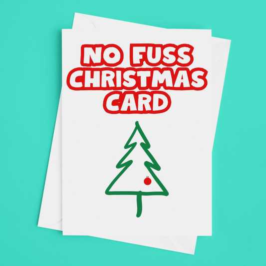 No Fuss Christmas Card