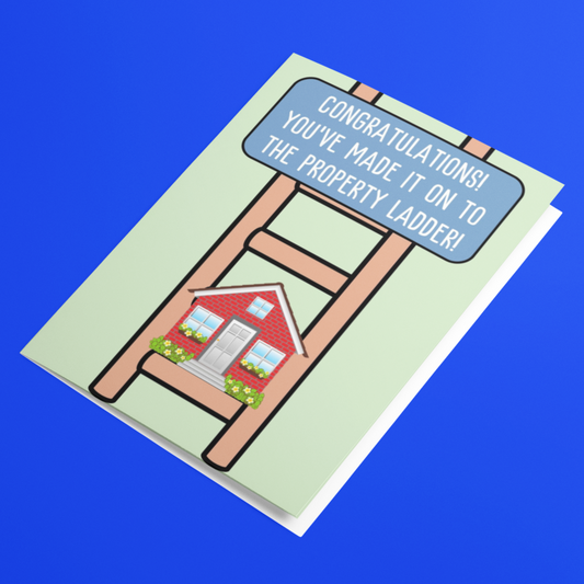 Congratulations You've Made It On To The Property Ladder New Home Card