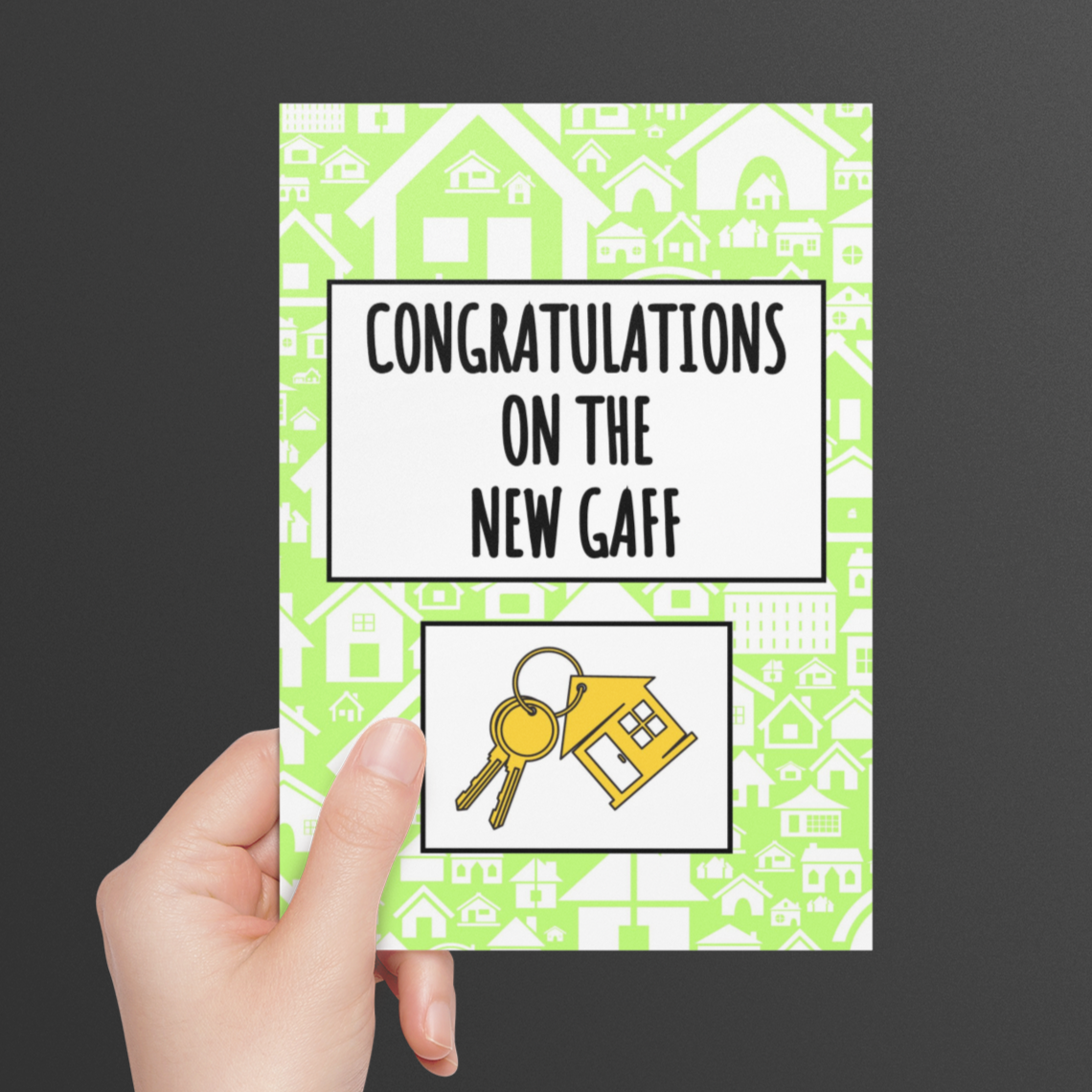 Congratulations On The New Gaff New Home Card
