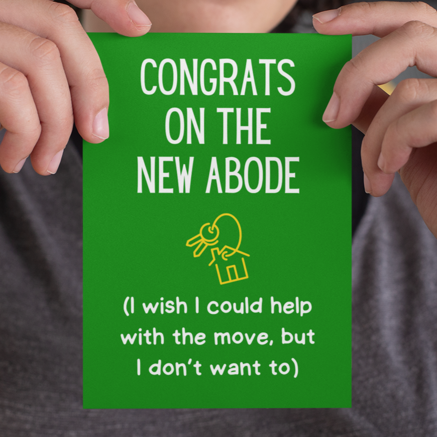 Congrats On The New Abode Card