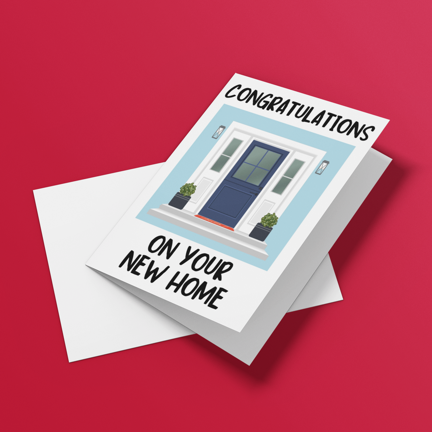 Congratulations On Your New Home Front Door Card