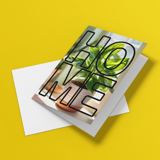 Simple Plant New Home Housewarming Card