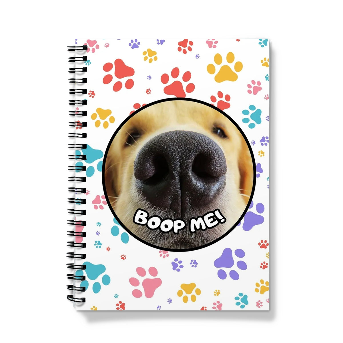 Boop Me Dog Nose Spiral Bound Notebook (A5)