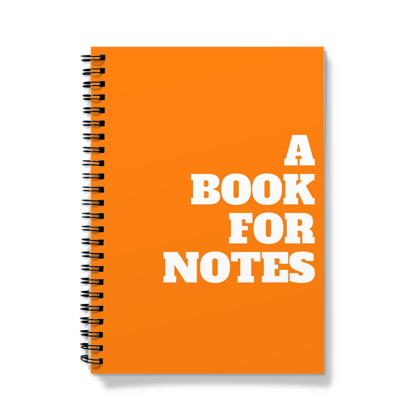A Book For Notes Spiral Bound Notebook (A5)