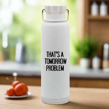 That's A Tomorrow Problem, Wide Opening Double-walled Stainless Steel with Copper Vacuum Insulation, 650ml Water Bottle