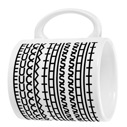 Funny Hidden Message Fuck This Sh*t Mug, Fun Gift For Friends, Family or Coworkers