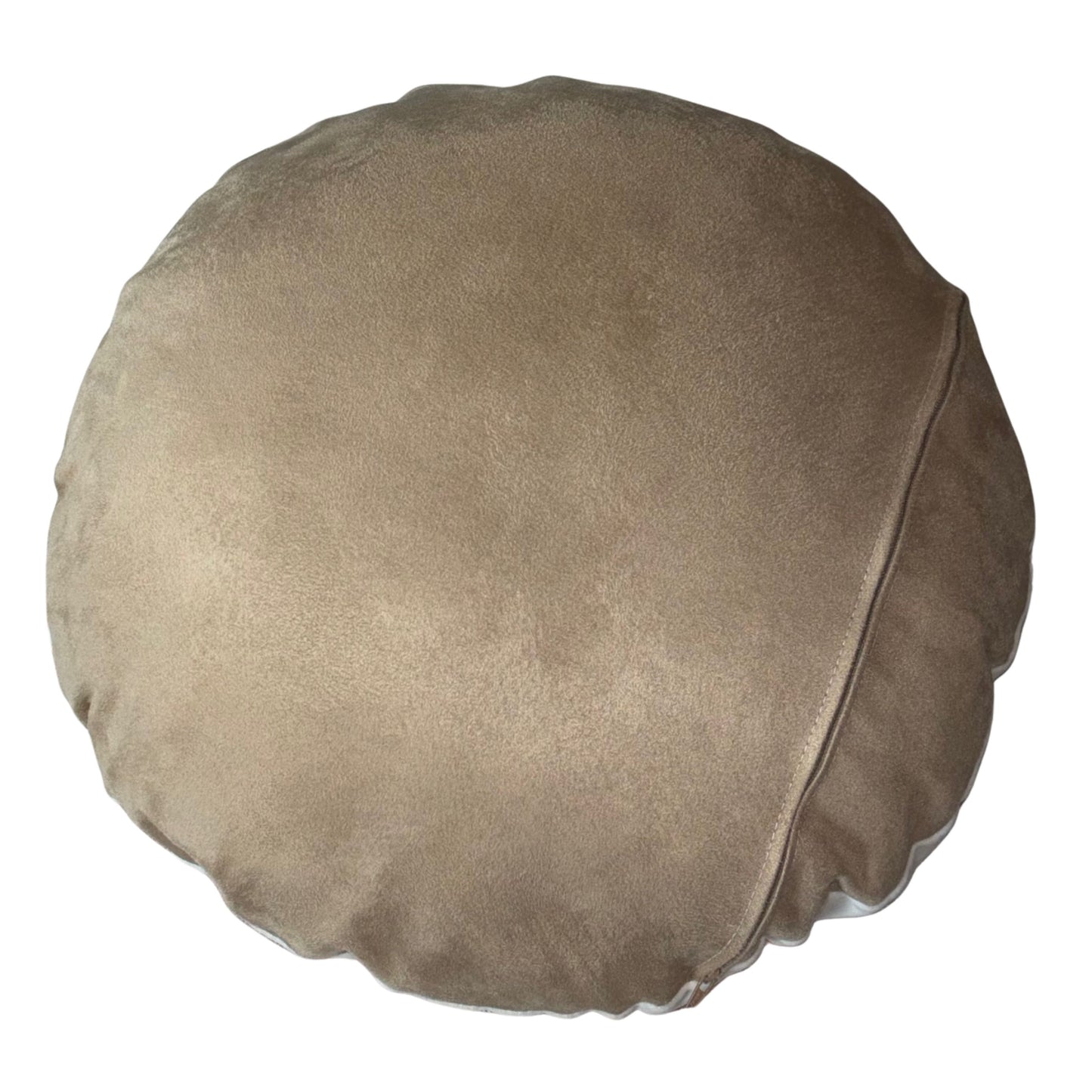 Funny Pizza Cushion 18 Inch Round Faux Suede Cushion, Novelty Food Lover Gift