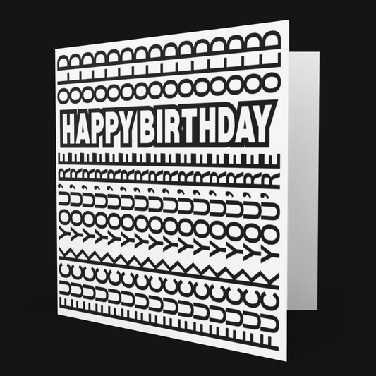Square Cheeky Hidden Message Happy Birthday Card