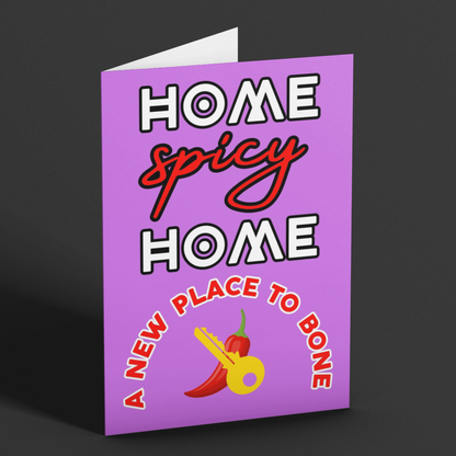 Rude Home Spicy Home A New Place To Bone New Home Card