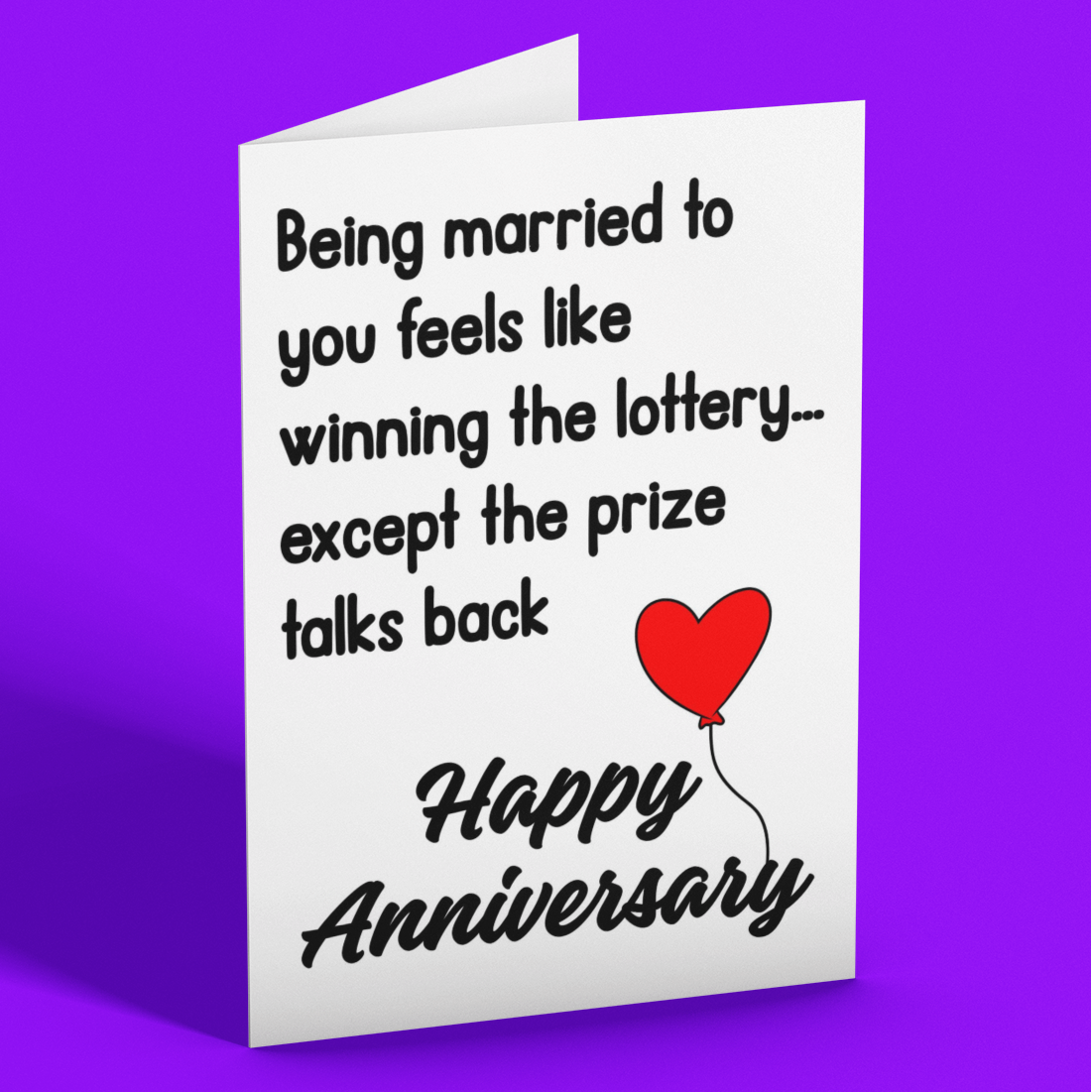 Being Married To You Funny Anniversary Card