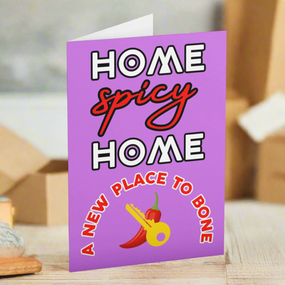 Rude Home Spicy Home A New Place To Bone New Home Card