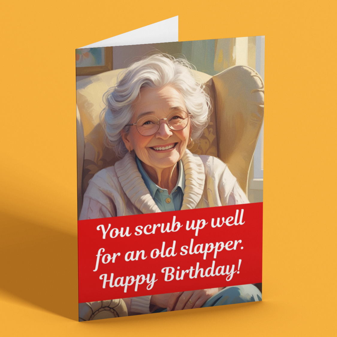 Old Slapper Funny Happy Birthday Card