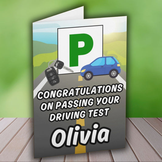 Personalised Congratulations On Passing Your Driving Test Card