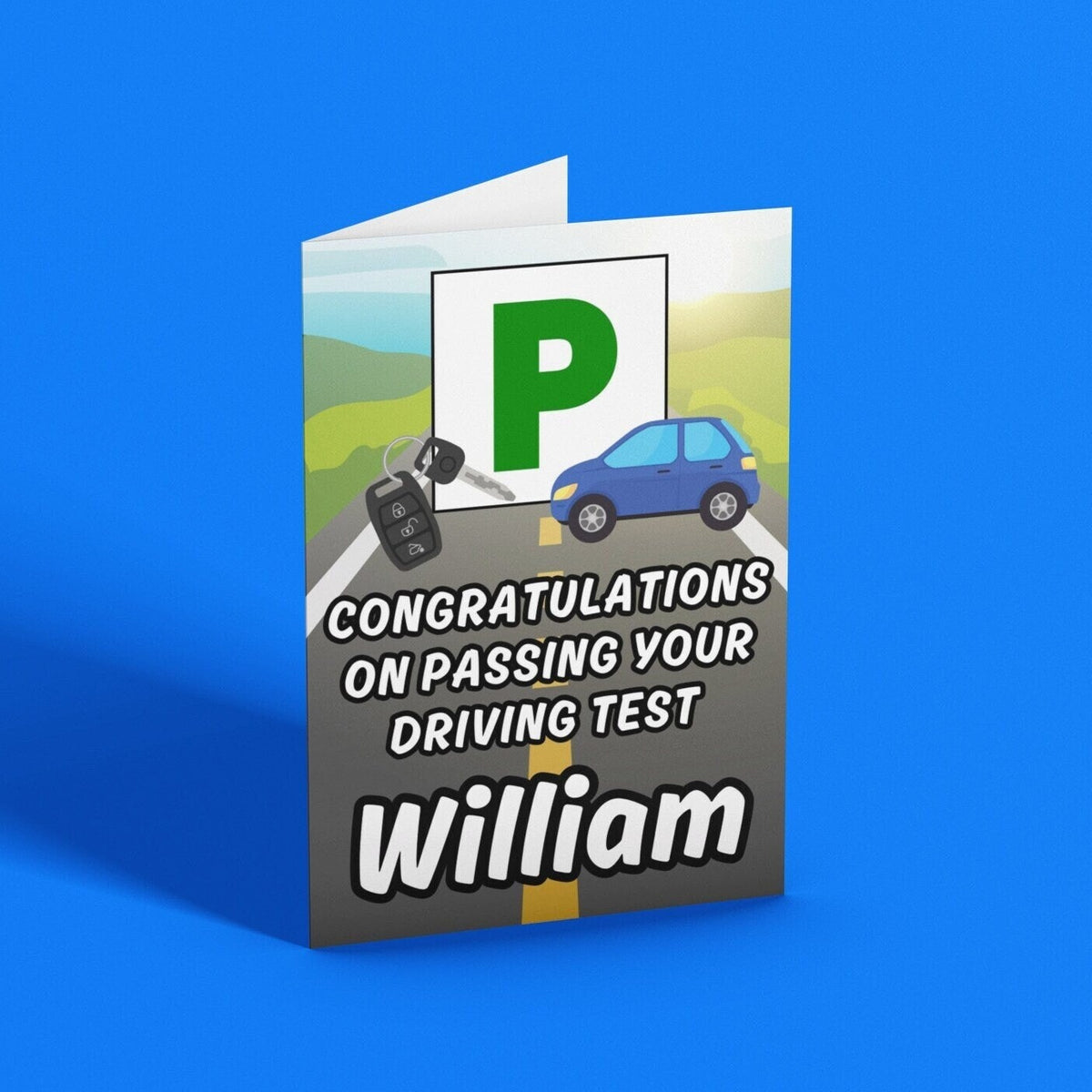 P Sign Driver Congratulations Personalised Congratulations On Passing Your Driving Test Card – Click ...