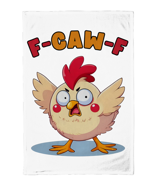 F-Caw-F Funny Chicken Tea Towel
