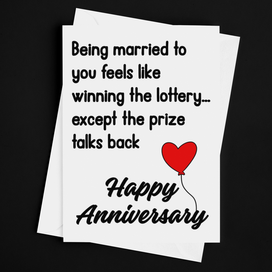Being Married To You Funny Anniversary Card