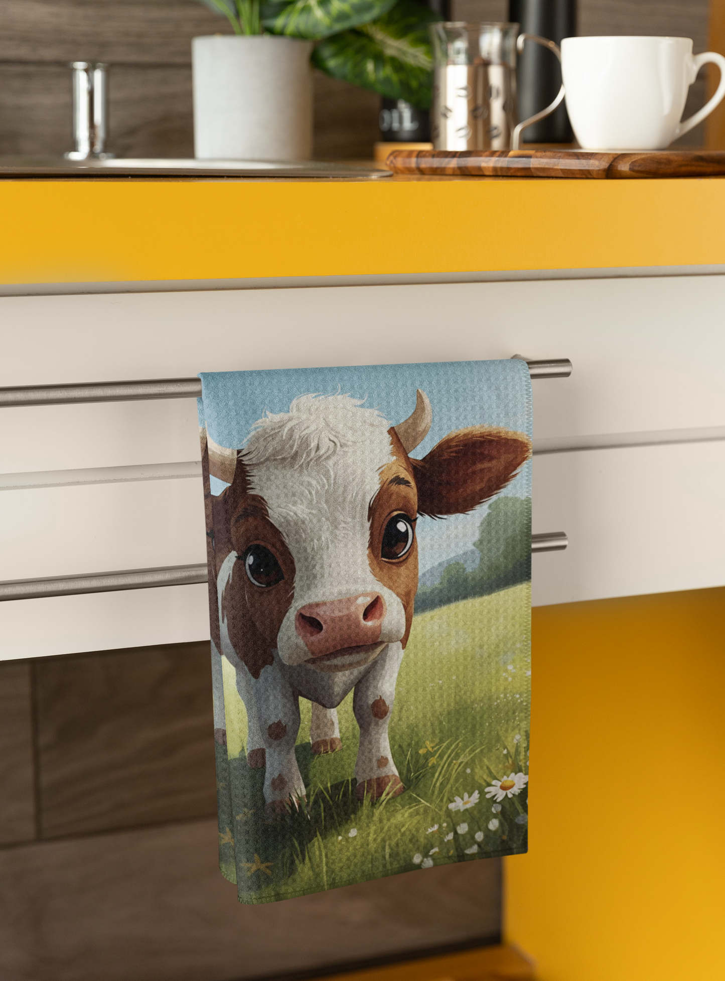 Cow Print Tea Towel - Cute & Fun Kitchen Gift