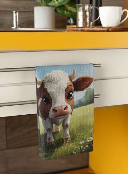 Cow Print Tea Towel - Cute & Fun Kitchen Gift