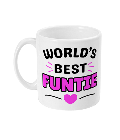 World's Best Funtie Mug, Funny Auntie Coffee Mug Gift