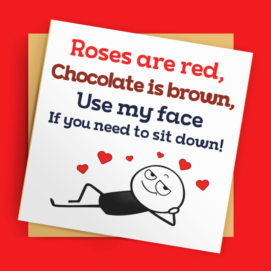 Square Rude Roses Are Red Anniversary Card For Her Girlfriend Wife
